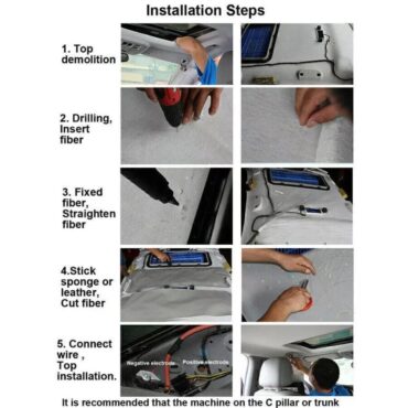 Fiber Optic Headliner Star Light Kit With Remote  For Car Home Roof Ceiling 750Pc