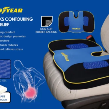 GoodYear Seat Cushion Memory Foam Gel Tailbone Pain Relief Pillow