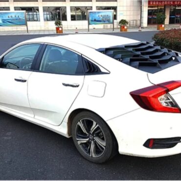 Honda Civic Rear Window Louver Lamborghini Style With Side Quarters  2016-2020