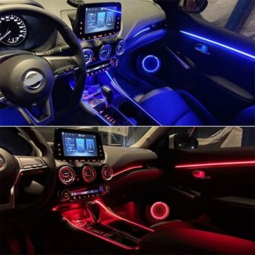 RGB Color Streamer Car Music Ambient Light Strip Flexible RGB App Remote 18 in 1