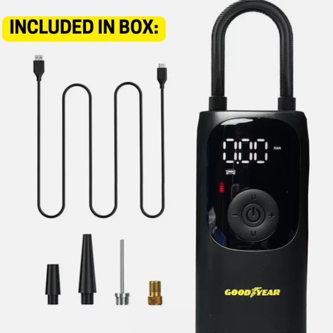 Goodyear Heavy Duty Digital Tire Inflator & Power Bank - Image 2