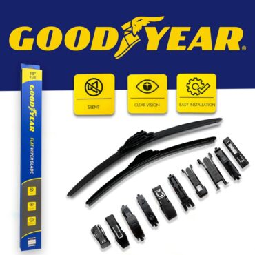 Goodyear Flat Silicone Wiper Blades  For Honda BRV 2017-2023
