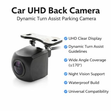 Car UHD Back Camera Dynamic Turn Assist Parking Camera